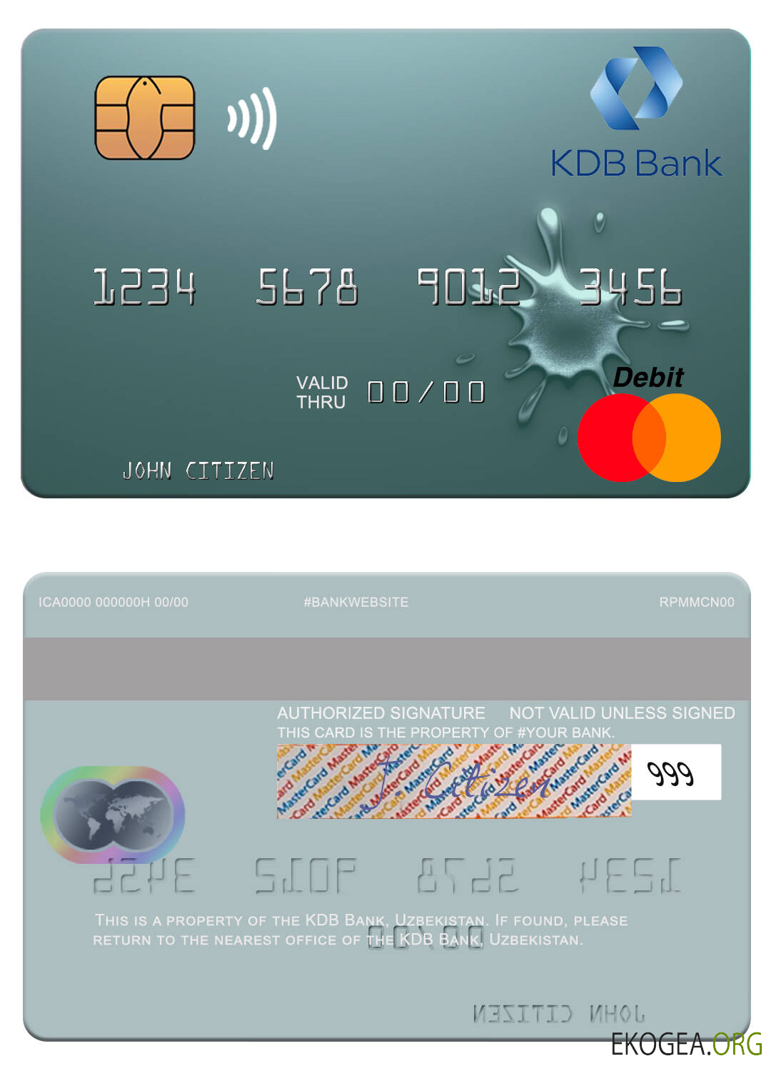 Ouzbékistan KDB Bank mastercard